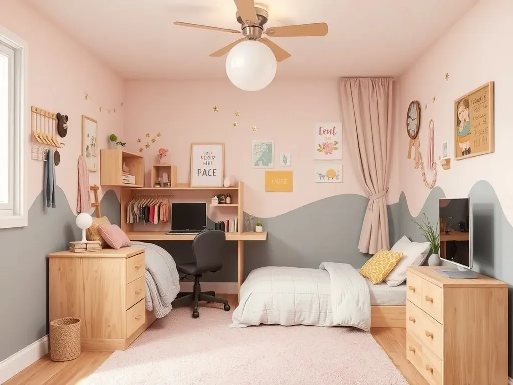 Niewielki pokój dla dziewczynki