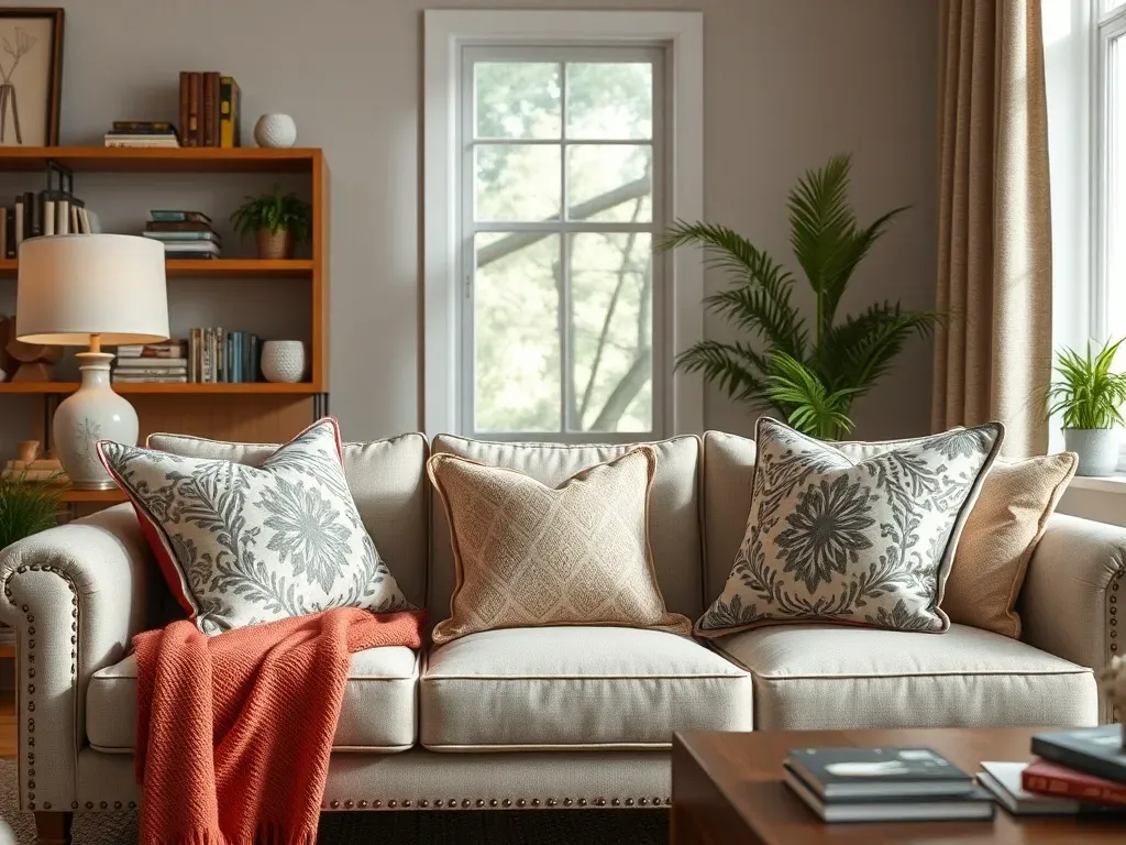 Jak rozłożyć poduszki na kanapie