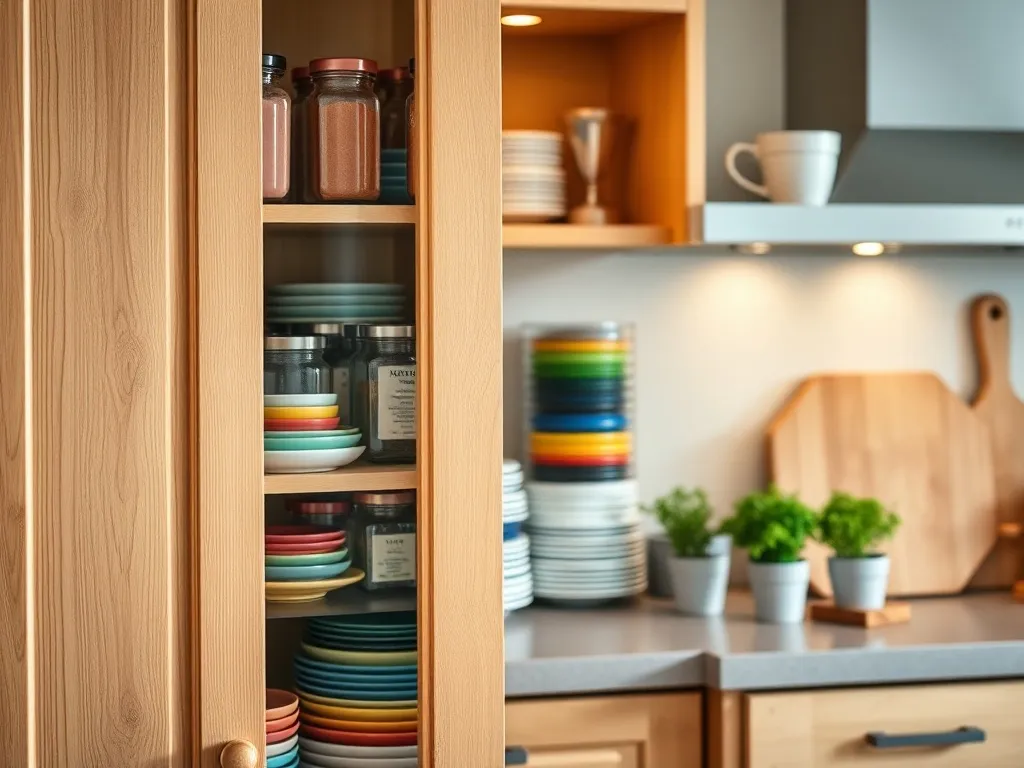 Jak układać w szafkach kuchennych? Praktyczne porady i triki