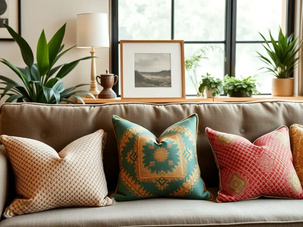 Jak położyć poduszki na kanapie