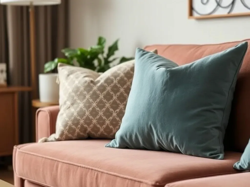 Rozmieszczenie poduszek na kanapie