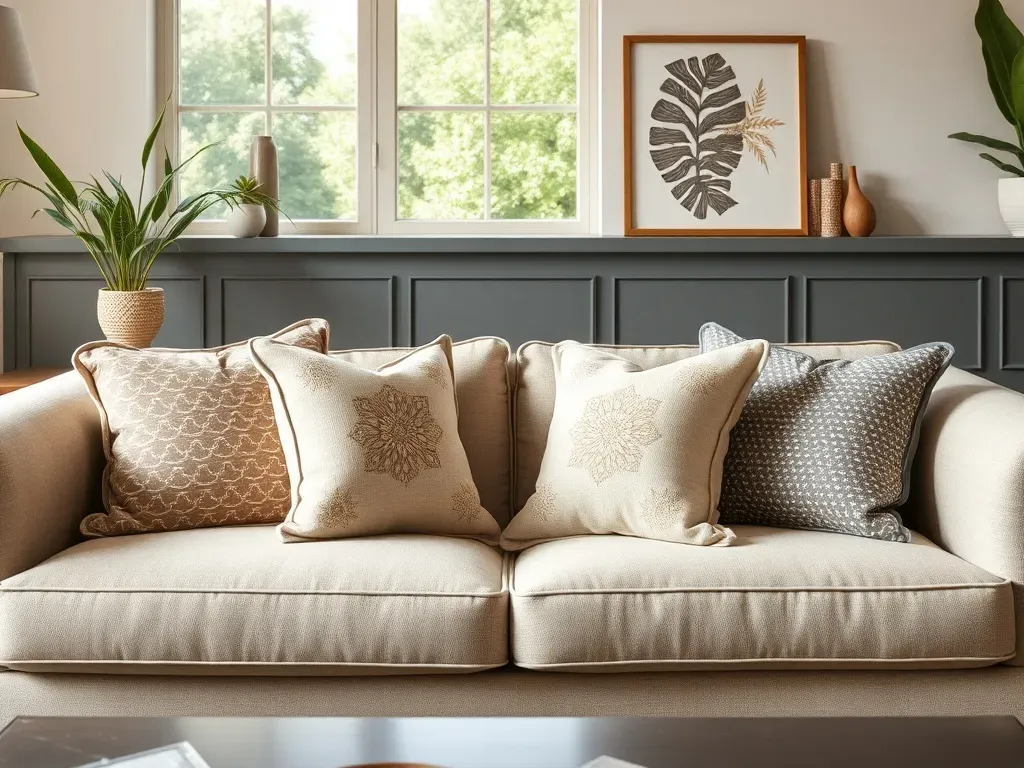 Poduszki na kanapie jak ułożyć