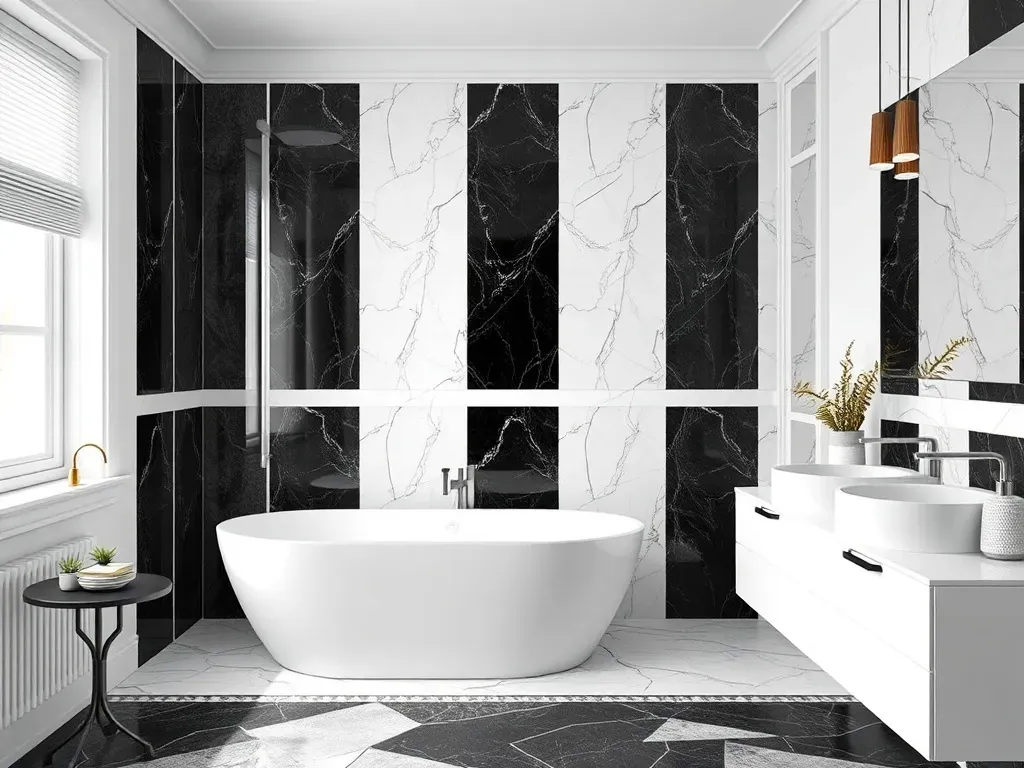 jasno-ciemna łazienka