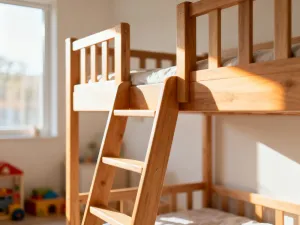 Minimalistyczne, uporządkowane biurko z laptopem, rośliną i lampką, sprzyjające efektywnej pracy i organizacji przestrzeni.