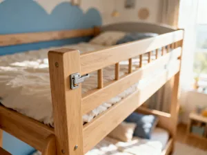 Kompaktowe biuro domowe zintegrowane z nowoczesną szafą, wyposażone w drewniane biurko, laptopa i estetyczne oświetlenie LED.